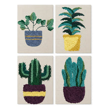 Charger l'image dans la galerie, Punch Needle Kit (4 pièces) avec cadres - Collection Plantes Désertiques Figured'Art
