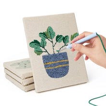 Charger l'image dans la galerie, Punch Needle Kit (4 pièces) avec cadres - Collection Plantes Désertiques