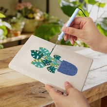 Charger l'image dans la galerie, Punch Needle Kit (4 pièces) avec cadres - Ambiance Plantes Ensoleillées