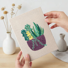 Charger l'image dans la galerie, Punch Needle Kit (4 pièces) avec cadres - Ambiance Plantes Ensoleillées