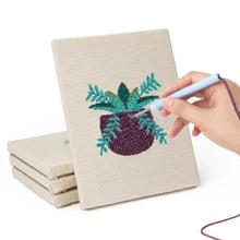 Charger l'image dans la galerie, Punch Needle Kit (4 pièces) avec cadres - Pots de Plantes Modernes