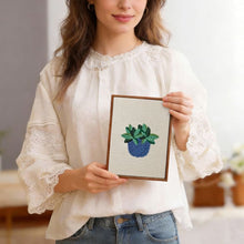Charger l'image dans la galerie, Punch Needle Kit (4 pièces) avec cadres - Pots de Plantes Modernes