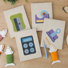 Charger l'image dans la galerie, Punch Needle Kit (4 pièces) avec cadres - Papeterie Kawaii 2