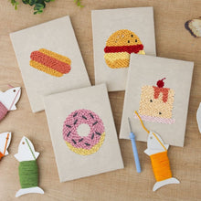 Charger l'image dans la galerie, Punch Needle Kit (4 pièces) avec cadres - Bouchées Gourmandes
