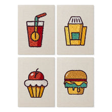 Charger l'image dans la galerie, Punch Needle Kit (4 pièces) avec cadres - Fast Food Fun Figured'Art