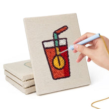 Charger l'image dans la galerie, Punch Needle Kit (4 pièces) avec cadres - Fast Food Fun