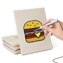Charger l'image dans la galerie, Punch Needle Kit (4 pièces) avec cadres - Douceurs &amp; Street Food