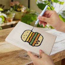Charger l'image dans la galerie, Punch Needle Kit (4 pièces) avec cadres - Set Cuisine &amp; Snacks