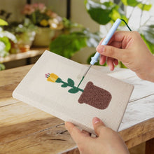 Charger l'image dans la galerie, Punch Needle Kit (4 pièces) avec cadres - Set Fleurs Épanouies