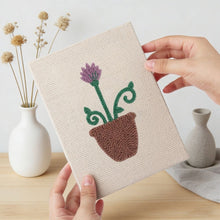 Charger l'image dans la galerie, Punch Needle Kit (4 pièces) avec cadres - Set Fleurs Épanouies
