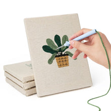 Charger l'image dans la galerie, Punch Needle Kit (4 pièces) avec cadres - Set Passion Plantes 1
