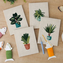 Charger l'image dans la galerie, Punch Needle Kit (4 pièces) avec cadres - Set Passion Plantes 2