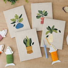 Charger l'image dans la galerie, Punch Needle Kit (4 pièces) avec cadres - Set Passion Plantes 3