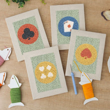 Charger l'image dans la galerie, Punch Needle Kit (4 pièces) avec cadres - Cartes à Jouer