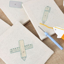 Charger l'image dans la galerie, Punch Needle Kit (4 pièces) avec cadres - Essentiels Dessin