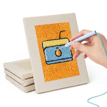 Charger l'image dans la galerie, Punch Needle Kit (4 pièces) avec cadres - Boissons &amp; Bouchées
