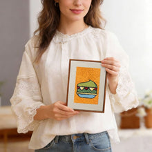 Charger l'image dans la galerie, Punch Needle Kit (4 pièces) avec cadres - Boissons &amp; Bouchées