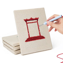 Charger l'image dans la galerie, Punch Needle Kit (4 pièces) avec cadres - Set Monuments du Monde