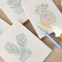 Charger l'image dans la galerie, Punch Needle Kit (4 pièces) avec cadres - Ambiance Jardin Maison