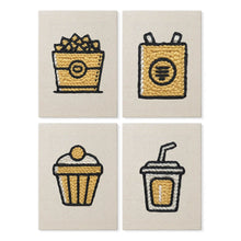 Charger l'image dans la galerie, Punch Needle Kit (4 pièces) avec cadres - Snacks du Quotidien Figured'Art