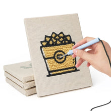 Charger l'image dans la galerie, Punch Needle Kit (4 pièces) avec cadres - Snacks du Quotidien