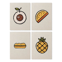 Charger l'image dans la galerie, Punch Needle Kit (4 pièces) avec cadres - Mix Snacks Tropicaux Figured'Art