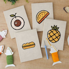 Charger l'image dans la galerie, Punch Needle Kit (4 pièces) avec cadres - Mix Snacks Tropicaux