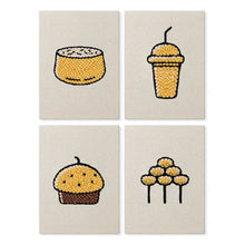 Charger l'image dans la galerie, Punch Needle Kit (4 pièces) avec cadres - Délices de Boulangerie Figured'Art