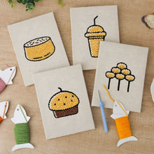 Charger l'image dans la galerie, Punch Needle Kit (4 pièces) avec cadres - Délices de Boulangerie