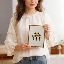 Charger l'image dans la galerie, Punch Needle Kit (4 pièces) avec cadres - Délices de Boulangerie