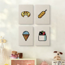 Charger l'image dans la galerie, Punch Needle Kit (4 pièces) avec cadres - Moments Gourmands