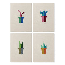 Charger l'image dans la galerie, Punch Needle Kit (4 pièces) avec cadres - Petits Pots Succulents 2 Figured'Art