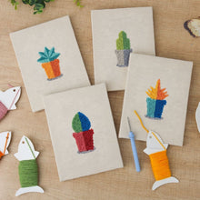 Charger l'image dans la galerie, Punch Needle Kit (4 pièces) avec cadres - Mini Jardin Intérieur 2