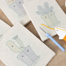 Charger l'image dans la galerie, Punch Needle Kit (4 pièces) avec cadres - Plantes grasses 2
