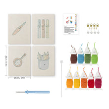 Charger l'image dans la galerie, Punch Needle Kit (4 pièces) avec cadres - Icônes Bureau Minimalistes