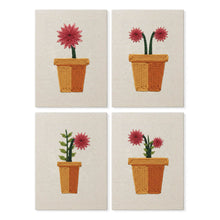 Charger l'image dans la galerie, Punch Needle Kit (4 pièces) avec cadres - Mini Pots Fleuris 1 Figured'Art