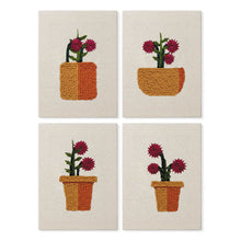 Charger l'image dans la galerie, Punch Needle Kit (4 pièces) avec cadres - Mini Pots Fleuris 2 Figured'Art