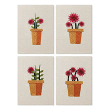 Charger l'image dans la galerie, Punch Needle Kit (4 pièces) avec cadres - Mini Pots Fleuris 3 Figured'Art