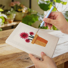 Charger l'image dans la galerie, Punch Needle Kit (4 pièces) avec cadres - Mini Pots Fleuris 3
