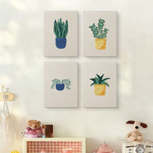 Charger l'image dans la galerie, Punch Needle Kit (4 pièces) avec cadres - Oasis Verte