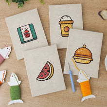 Charger l'image dans la galerie, Punch Needle Kit (4 pièces) avec cadres - Ambiance Petit-Déjeuner