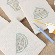 Charger l'image dans la galerie, Punch Needle Kit (4 pièces) avec cadres - Ambiance Petit-Déjeuner