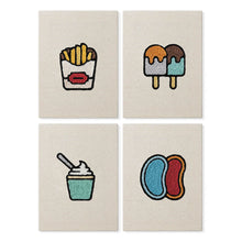Charger l'image dans la galerie, Punch Needle Kit (4 pièces) avec cadres - Snacks Kawaii Figured'Art