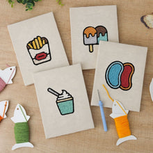 Charger l'image dans la galerie, Punch Needle Kit (4 pièces) avec cadres - Snacks Kawaii