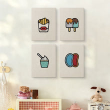 Charger l'image dans la galerie, Punch Needle Kit (4 pièces) avec cadres - Snacks Kawaii