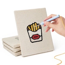 Charger l'image dans la galerie, Punch Needle Kit (4 pièces) avec cadres - Snacks Kawaii