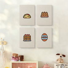 Charger l'image dans la galerie, Punch Needle Kit (4 pièces) avec cadres - Gâteaux &amp; Friandises