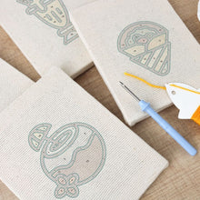 Charger l'image dans la galerie, Punch Needle Kit (4 pièces) avec cadres - Boissons et Douceurs
