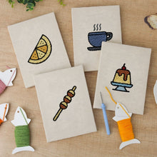Charger l'image dans la galerie, Punch Needle Kit (4 pièces) avec cadres - Délices de Desserts