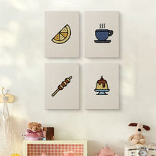 Charger l'image dans la galerie, Punch Needle Kit (4 pièces) avec cadres - Délices de Desserts